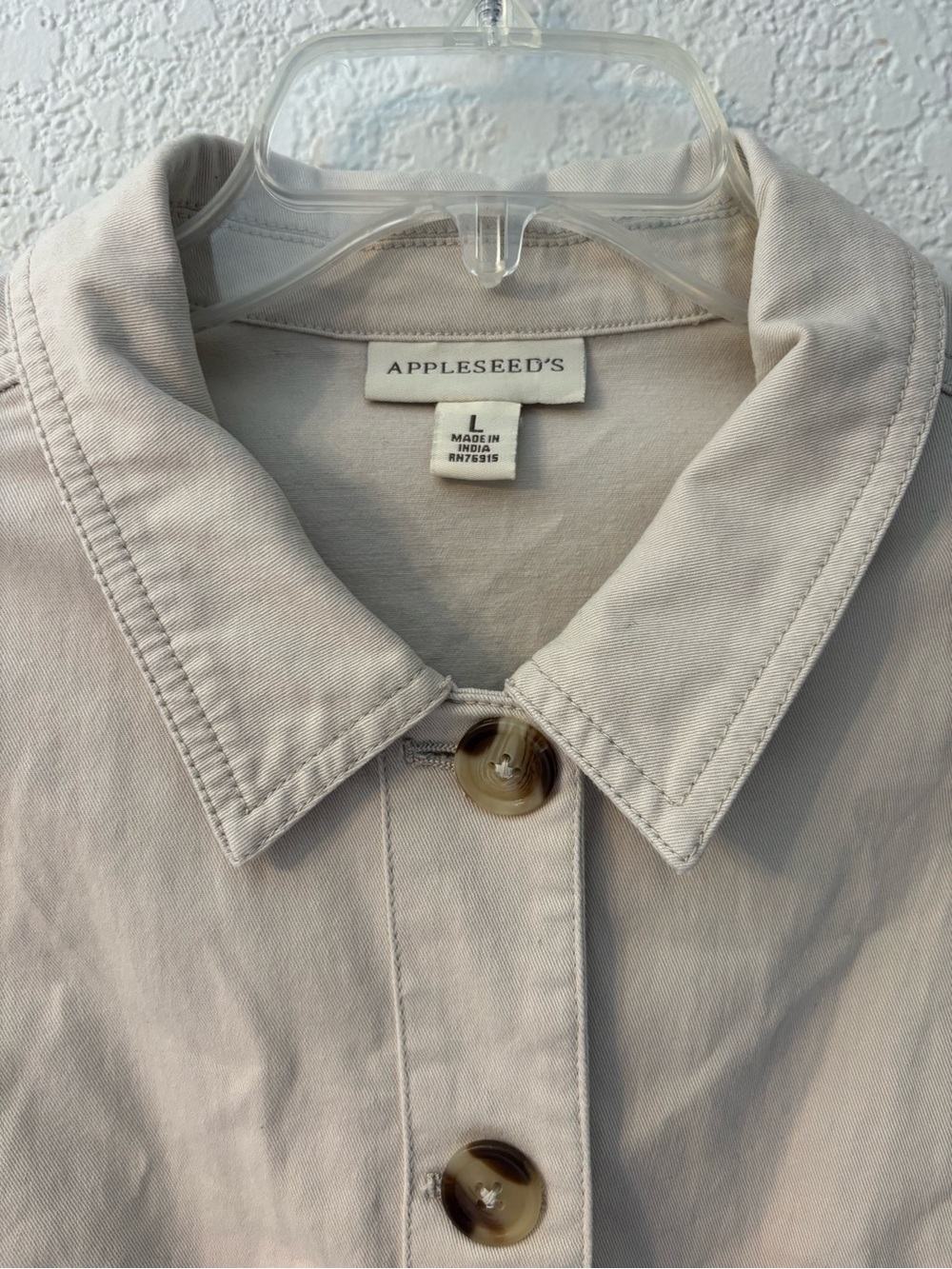 Appleseed's Cream Utility Button-Front Jacket - Picture 8 of 11